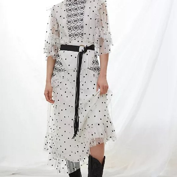 Anthropologie Maxi Tulle Dress SZ 14 Formal - Picture 2 of 5